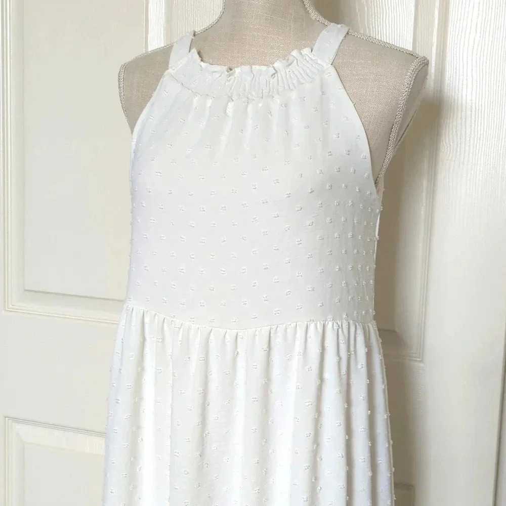 Gibsonlook Clip dot Halter Neck Midi Dress - Picture 4 of 9